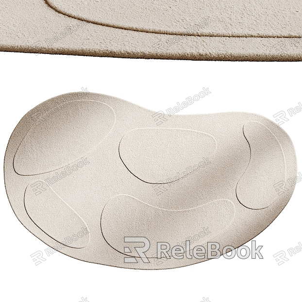 Modern shaped carpet floor mat model