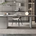 Modern study 3d model