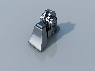 Hinged Door Hardware With Stainless Steel Construction And Modern Design Features 3d model