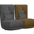 baxter single sofa sofa chair 3d model