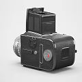 Vintage Digital Camera With Classic Black Body And High Quality Detachable Lens