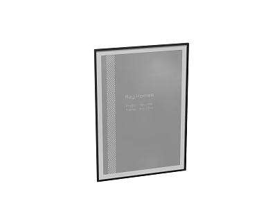 Modern Black Picture Frame With Sleek Design For Home Wall Decor 3d model