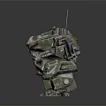 Sci Fi Combat Mech With Armed Mechanical Arms Reinforced Armor And Joints