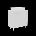 Modern White Bathroom Vanity With Cabinet Countertop And Sleek Design