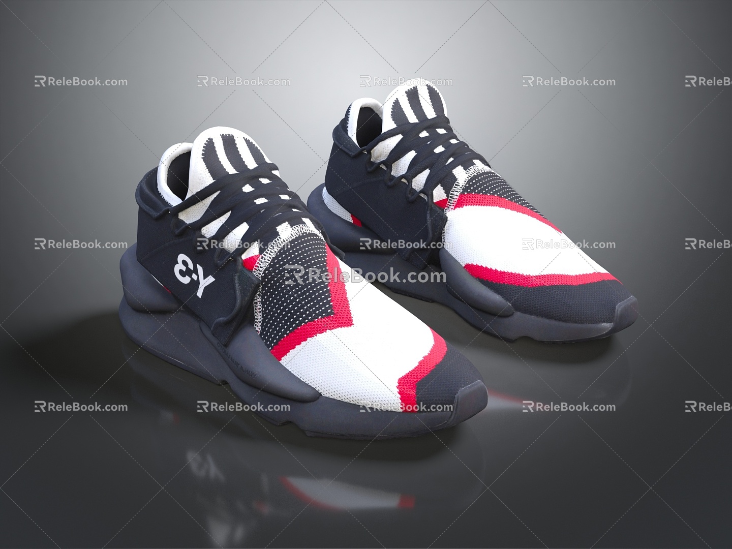 Modern sneaker Adidas sneakers 3d model