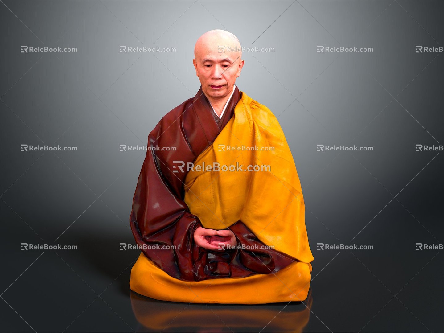 monk, small monk, monk, monk, monk, monk, Taoist priest, ancient male, ancient man, ancient figure 3d model