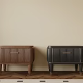 Luxury Fluted Wooden Nightstands In Two Classic Colors For Modern Elegant Bedroom Storage Furniture