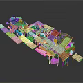 Rustic Elevated Wooden Structures With Platforms Walkways And Architectural Design