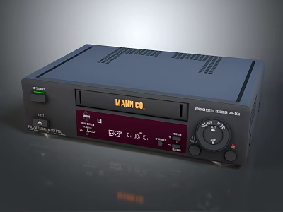 Mann Co RED SCOUT CRATE DETECTOR 2000 Headphone Speaker With Digital Display And Control Knob 3d model