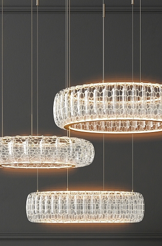 Decorative crystal lamp art chandelier 3d model