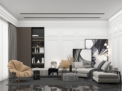 Light Luxury Living Room model