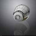 Advanced Space Capsule With Metallic Exterior Observation Windows And Hatch Door 3d model