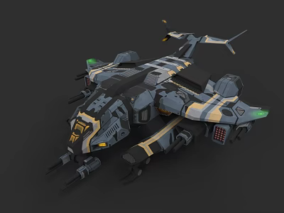 Fighter Jet 3D Model With Camouflage Paint and Intricate Design Elements 3d model