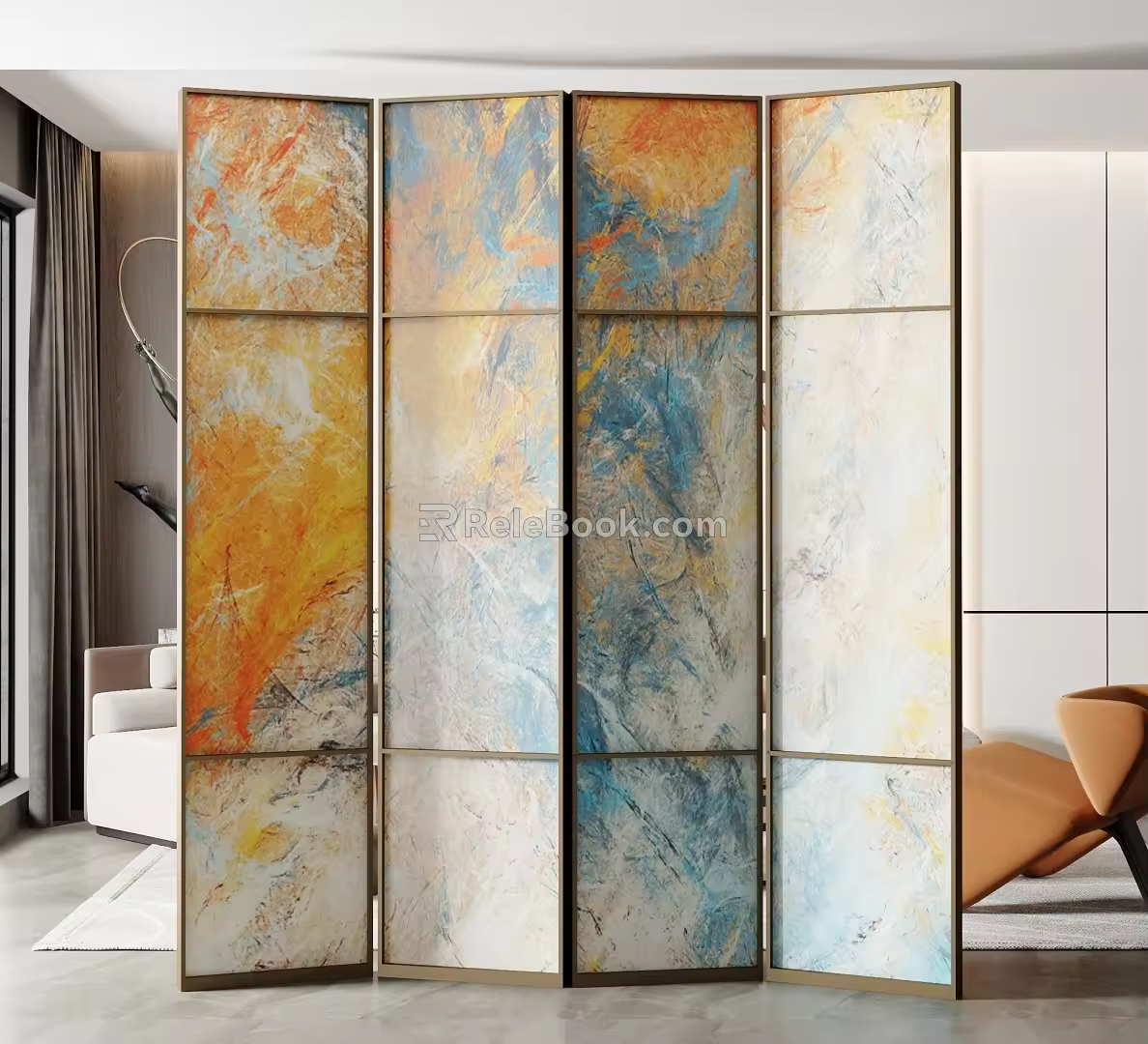 Modern Screen Partition 3d model