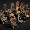 Vintage Wooden Chairs Collection With Various Traditional Designs And Styles