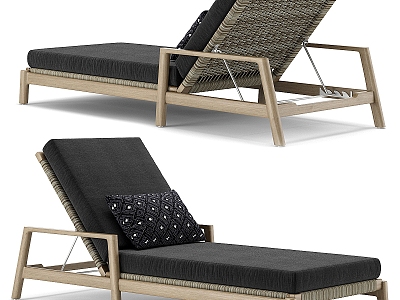 RH Outdoor Lounger Beach Lounger Sunbeds 3d model