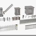 Various Security Entry Control Equipment With Booths Barriers Turnstiles And Fencing