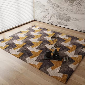 New Chinese Carpet 3d model