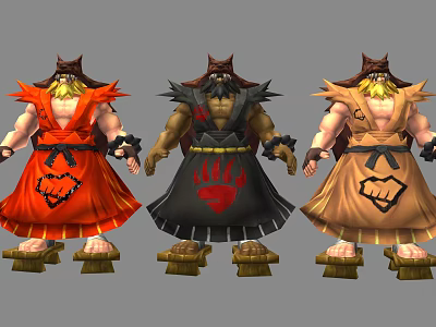 Modern Game Character Orc Orc Walker 3d model Modern Game Character Orc Orc Walker 3d model