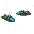 Sleek Blue And Black Jet Skis With Modern Design And Stylish Features