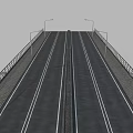 highway modular highway section part of the road 3d model