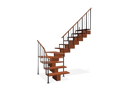 Stairs Rotating Stairs Glass Stairs Solid Wood Stairs Creative Stairs 3d model