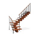 Stairs Rotating Stairs Glass Stairs Solid Wood Stairs Creative Stairs Stairs 3d model