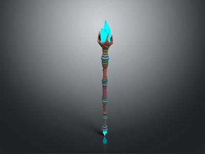 Scepter Ancient Scepter Cane Ancient Scepter Magic Scepter Metal Scepter Classical Scepter Magic Scepter 3d model
