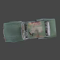 Old Rusted Green Car With Open Doors Damaged Interior And Broken Parts