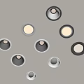 Modern Black White Recessed Downlights And Spotlights For Home Ceiling Lighting Fixtures