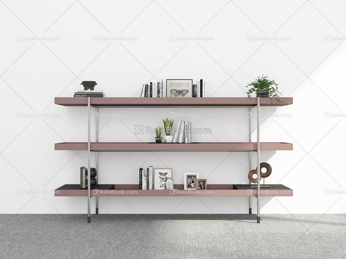 Bookshelf Bookshelf Ornaments Storage Rack Decorative Rack Bookshelf Shelf model