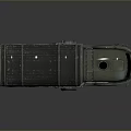 Detailed Green Military Tank Model with Turret Tracks on Gray Background