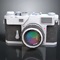 Vintage Electronic Camera Featuring Classic Design And Retro Analog Functions