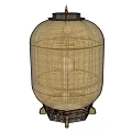 Elegant Modern Bamboo Woven Lantern With Natural Color And Warm Lighting For Home Decor