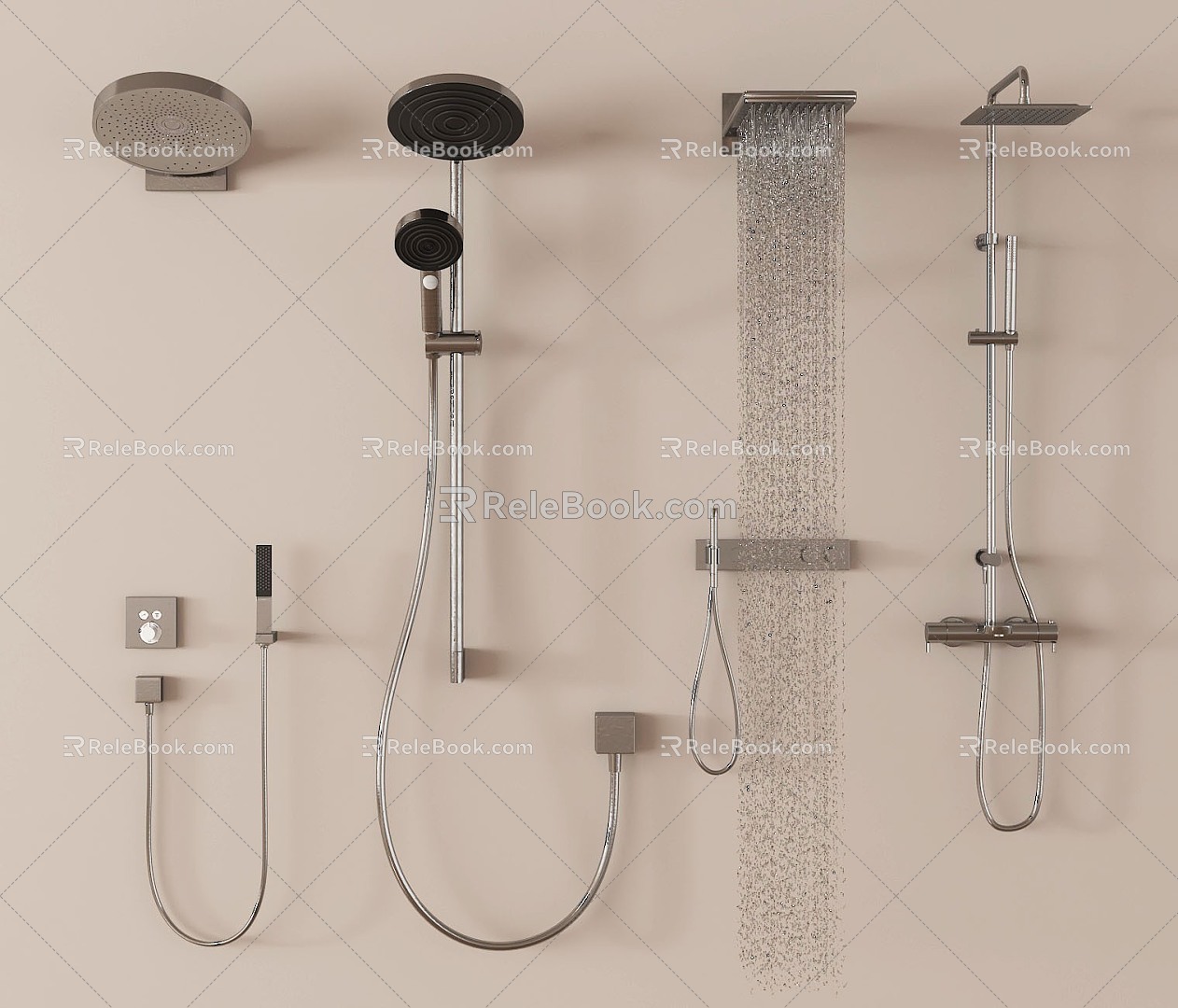 Modern Shower Shower 3d model