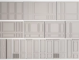 European-style wall panel European-style line European-style gypsum board 3d model