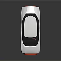 Futuristic Silver Car With Aerodynamic Design Sleek Body And Red Front Accent 3d model