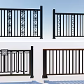 Decorative Metal Fences With Ornate Patterns And Various Designs In Black Brown