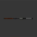Modern Weapon Design Featuring Wooden Stock Metal Barrel And Scope