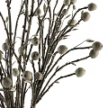 Ceramic Vase With Dried Branches And Round Fruits For Interior Decor 3d model