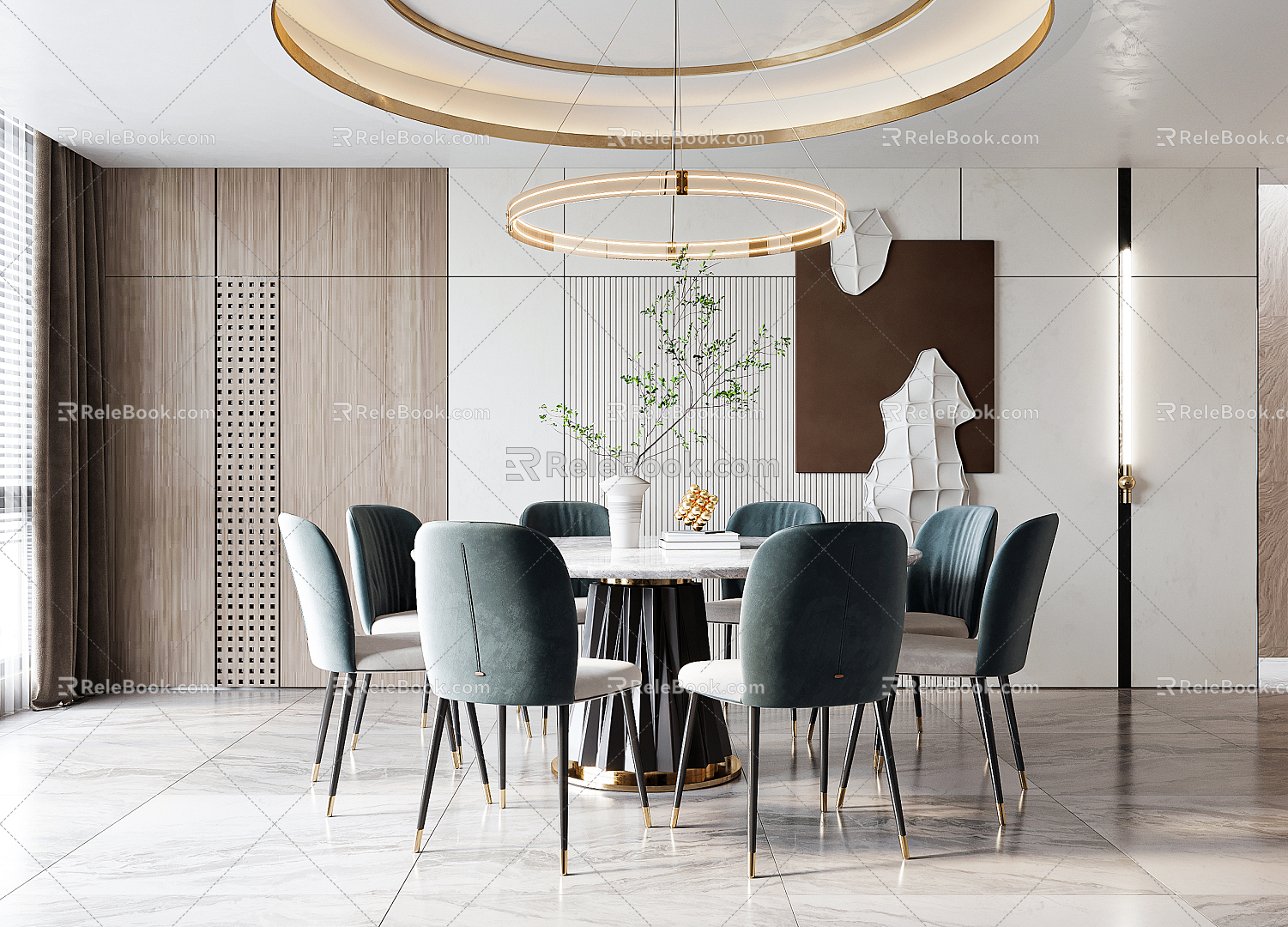 Modern Restaurant 3d model