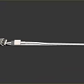 White USB Charging Data Cable With Durable Smooth Surface And Connector Ends