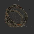 Modern Space Station Science Fiction Space Station Space Station Spacecraft Outer Space Building Components Space Star Building Site 3d model