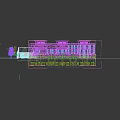 Modern Clothing Store Exterior With White Wavy Architecture Circular Window Displays And Mannequins