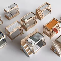Modern Wooden Bunk Beds With Various Stairs And Ladder Design Options