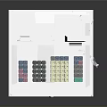 Modern Electronic Cash Register With Colorful Keypad Display Screen And Receipt Printer