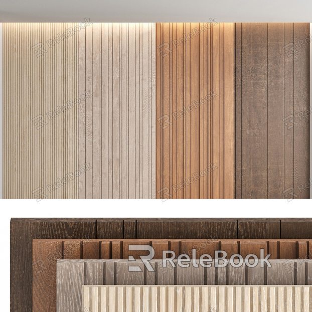 Modern Wall Panel Wooden Wall Panel model