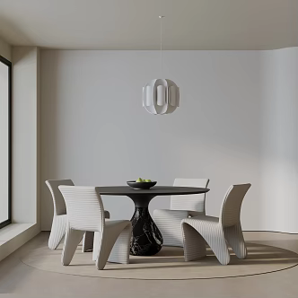 Modern table combination 3d model
