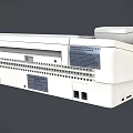 Professional Business Equipment Fax Machine With White Telephone Handset Control Panel And Digital