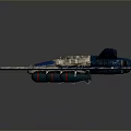Blue And White Wing Shaped Model With Multiple Engines And Camouflage Pattern Design